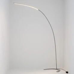 Silberne LED-Stehlampe Danua In Bogenform -Lampen Welt 9620433 4