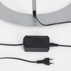 Silberne LED-Stehlampe Danua In Bogenform -Lampen Welt 9620433 6