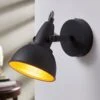 Wandleuchte Julin, Vintage-Look, Schwarz-gold -Lampen Welt 9620726