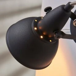 Wandleuchte Julin, Vintage-Look, Schwarz-gold -Lampen Welt 9620726 5