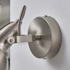 Wandleuchte Julin, Vintage-Look In Nickel -Lampen Welt 9620727 6