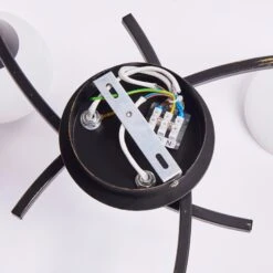 Dreiflammige Deckenlampe Della, Schwarz-gold -Lampen Welt 9620970 7