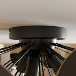 Schwarz-goldene Deckenlampe Kinan 12 Schwarz-goldene Deckenlampe Kinan -Lampen Welt 9621167 3