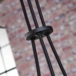 Dreiflammige Pendellampe Lira, Schwarz Und Gold -Lampen Welt 9621208 4