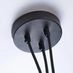 Dreiflammige Pendellampe Lira, Schwarz Und Gold -Lampen Welt 9621208 7