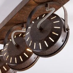 Dreiflammige LED-Deckenlampe Tamin, Rostbraun -Lampen Welt 9621515 5