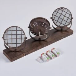 Dreiflammige LED-Deckenlampe Tamin, Rostbraun -Lampen Welt 9621515 7