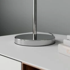 Stoff-Tischleuchte Benjiro Mit LED-Leselampe -Lampen Welt 9624026 3