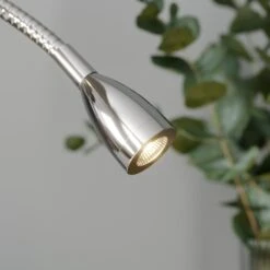 Stoff-Tischleuchte Benjiro Mit LED-Leselampe -Lampen Welt 9624026 8