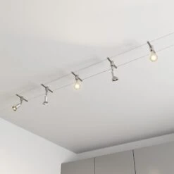 Seilsystem Rope Mit Strahlern, Fünfflammig -Lampen Welt 9624127 8