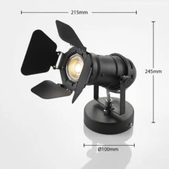 Wandleuchte Tilen Im Scheinwerfer-Look -Lampen Welt 9624399 4