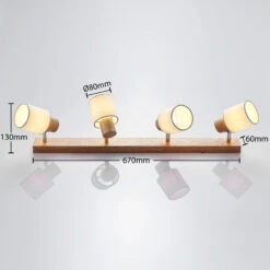 Lindby Wanessa Deckenstrahler, Vierflammig -Lampen Welt 9624711 3