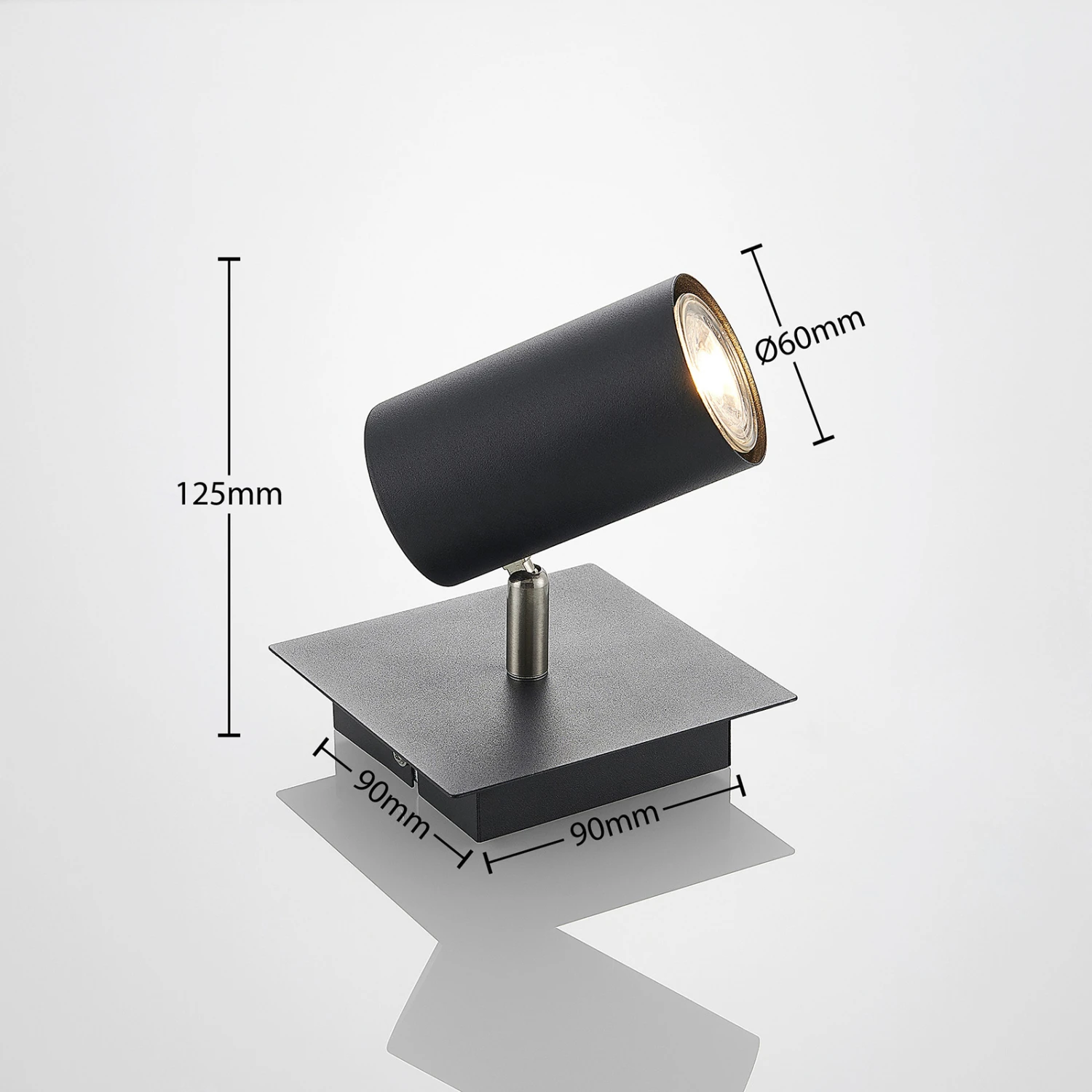 Lindby Joffrey Deckenstrahler, Einflammig, Schwarz 4 Lindby Joffrey Deckenstrahler, Einflammig, Schwarz – Bild 4