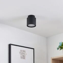 Arcchio Walisa Deckenlampe, Milchglas, Schwarz -Lampen Welt 9626301 2