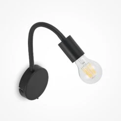 Lindby Aurina Wandleuchte, E27, Schwarz, Schalter 13 Lindby Aurina Wandleuchte, E27, Schwarz, Schalter -Lampen Welt 9626858 4