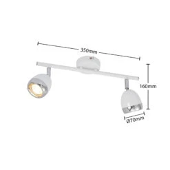 Lindby Khaled Deckenspot, Zweiflammig -Lampen Welt 9626978 5