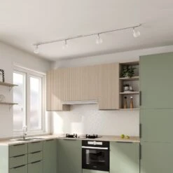 Lindby Linaro 1-Phasen-Schienensystem 4fl Weiß -Lampen Welt 9627090 2