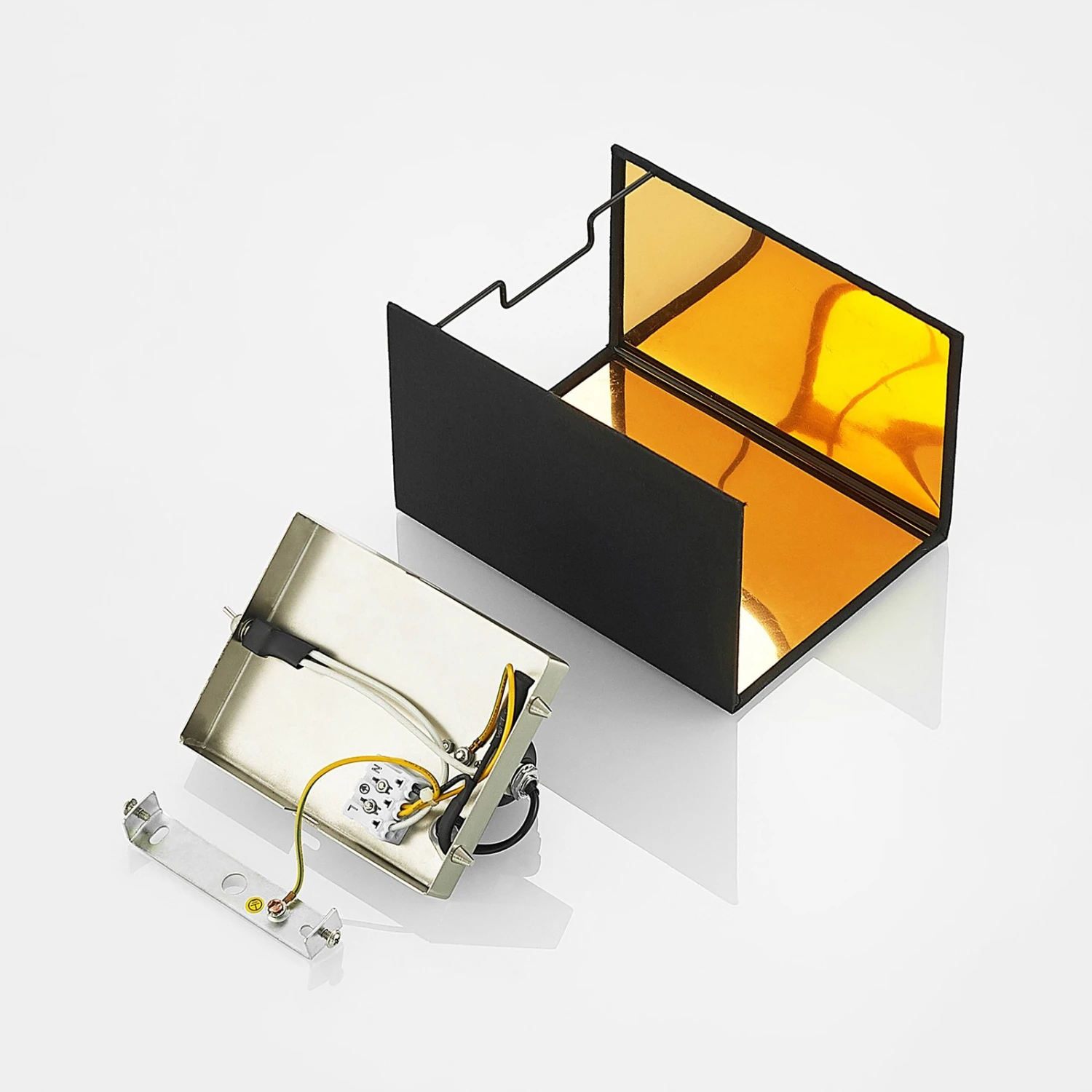 Lindby Lukani Wandleuchte, Stoff, Eckig 9 Lindby Lukani Wandleuchte, Stoff, Eckig – Bild 9