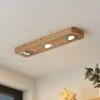 Lindby Mikari LED-Deckenleuchte Aus Holz, 3-fl. -Lampen Welt 9627413