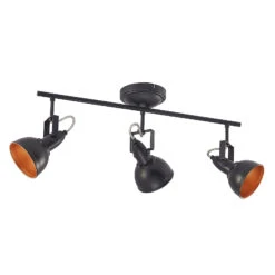 Lindby Morgana Strahler, Schwarz-gold, Dreiflammig -Lampen Welt 9628252 3