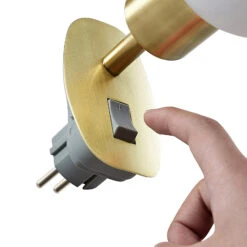 Lindby Lioma Steckdosenleuchte, Neigbar, Messing -Lampen Welt 9628267 5