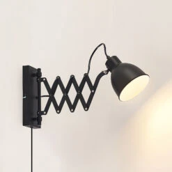 ELC Timbra Wandlampe Mit Scherenarm, Schwarz -Lampen Welt 9628477 4