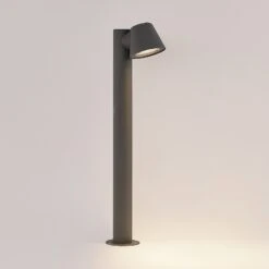 Lindby Ileyna Pollerleuchte, Dunkelgrau -Lampen Welt 9630112 2