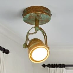 Leonor - Spot In Grünspanoptik -Lampen Welt 9639069 1