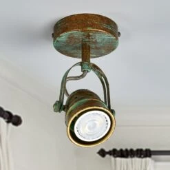 Leonor - Spot In Grünspanoptik -Lampen Welt 9639069 3