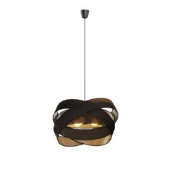 Lindby Simaria Stoffpendellampe, Schwarz -Lampen Welt 9639172 5