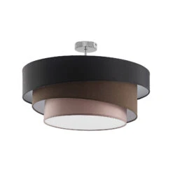 ELC Manasa Deckenleuchte Schwarz/braun/grau -Lampen Welt 9639716 2