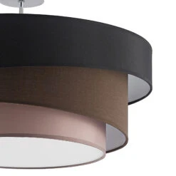 ELC Manasa Deckenleuchte Schwarz/braun/grau -Lampen Welt 9639716 6