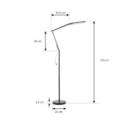 Lindby Zellima LED-Stehleuchte, CCT, Dimmbar -Lampen Welt 9643128 3