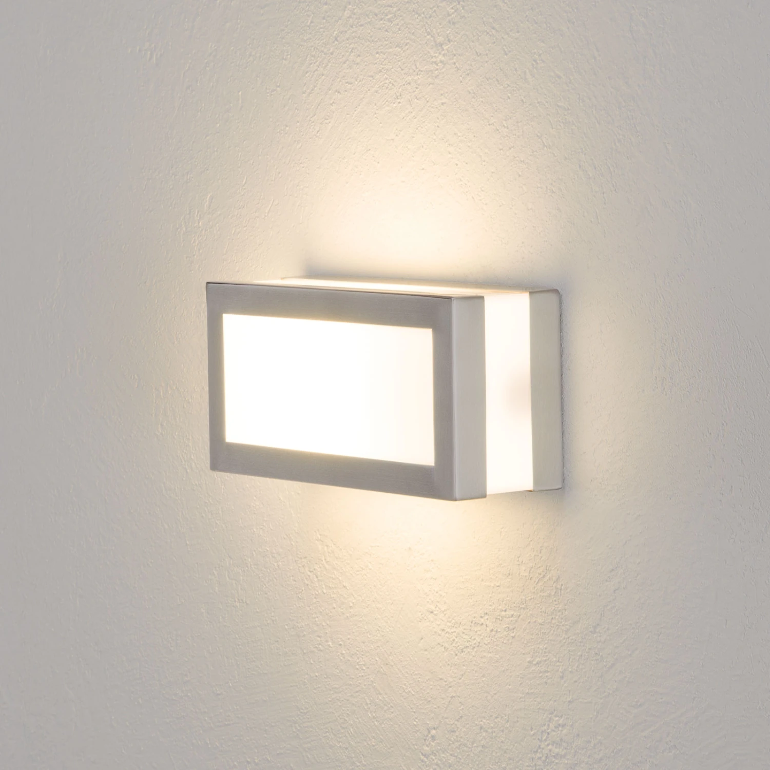 Eckige Edelstahl-Außenwandlampe Odis 3 Eckige Edelstahl-Außenwandlampe Odis – Bild 3