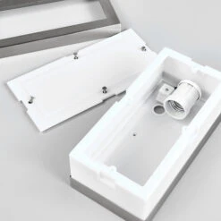 Eckige Edelstahl-Außenwandlampe Odis 17 Eckige Edelstahl-Außenwandlampe Odis -Lampen Welt 9647045 8