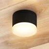Lindby Mathea LED-Außen-Deckenleuchte, Zylinder -Lampen Welt 9915003