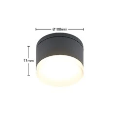 Lindby Mathea LED-Außen-Deckenleuchte, Zylinder -Lampen Welt 9915003 6