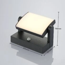 LED-Außenwandleuchte Sherin, Drehbar Mit Sensor 11 LED-Außenwandleuchte Sherin, Drehbar Mit Sensor -Lampen Welt 9932021 2