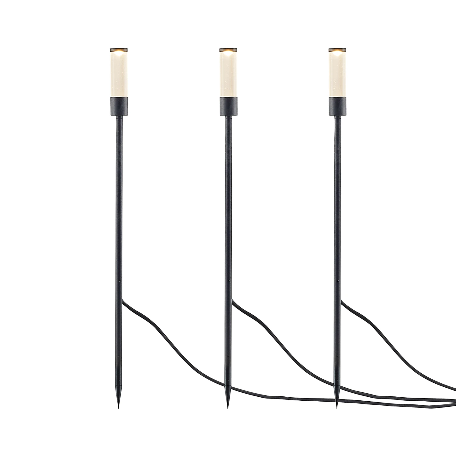 Lindby Laurelin LED-Erdspießleuchten-Set, 3 Stück 6 Lindby Laurelin LED-Erdspießleuchten-Set, 3 Stück – Bild 6