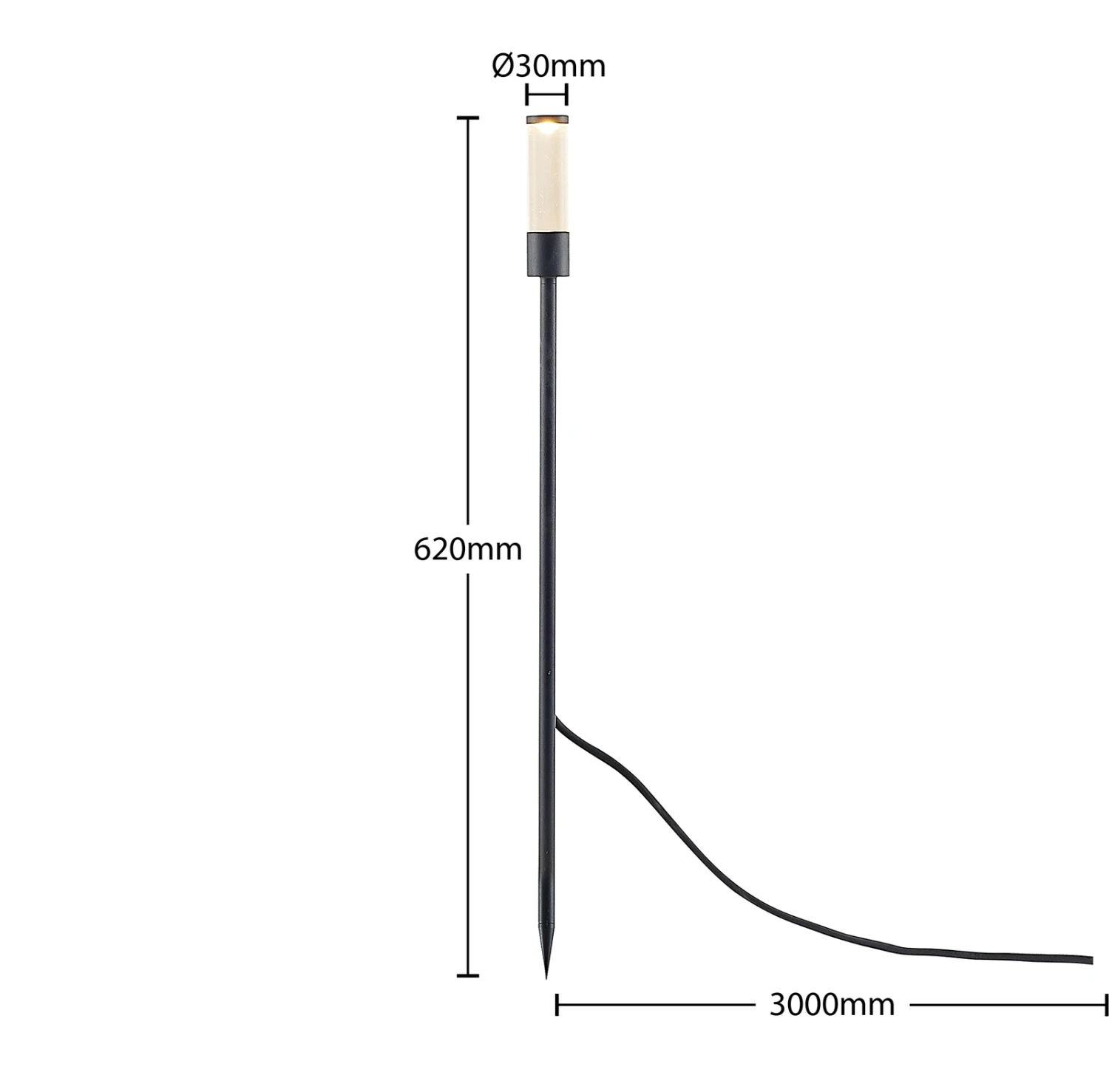 Lindby Laurelin LED-Erdspießleuchten-Set, 3 Stück 7 Lindby Laurelin LED-Erdspießleuchten-Set, 3 Stück – Bild 7