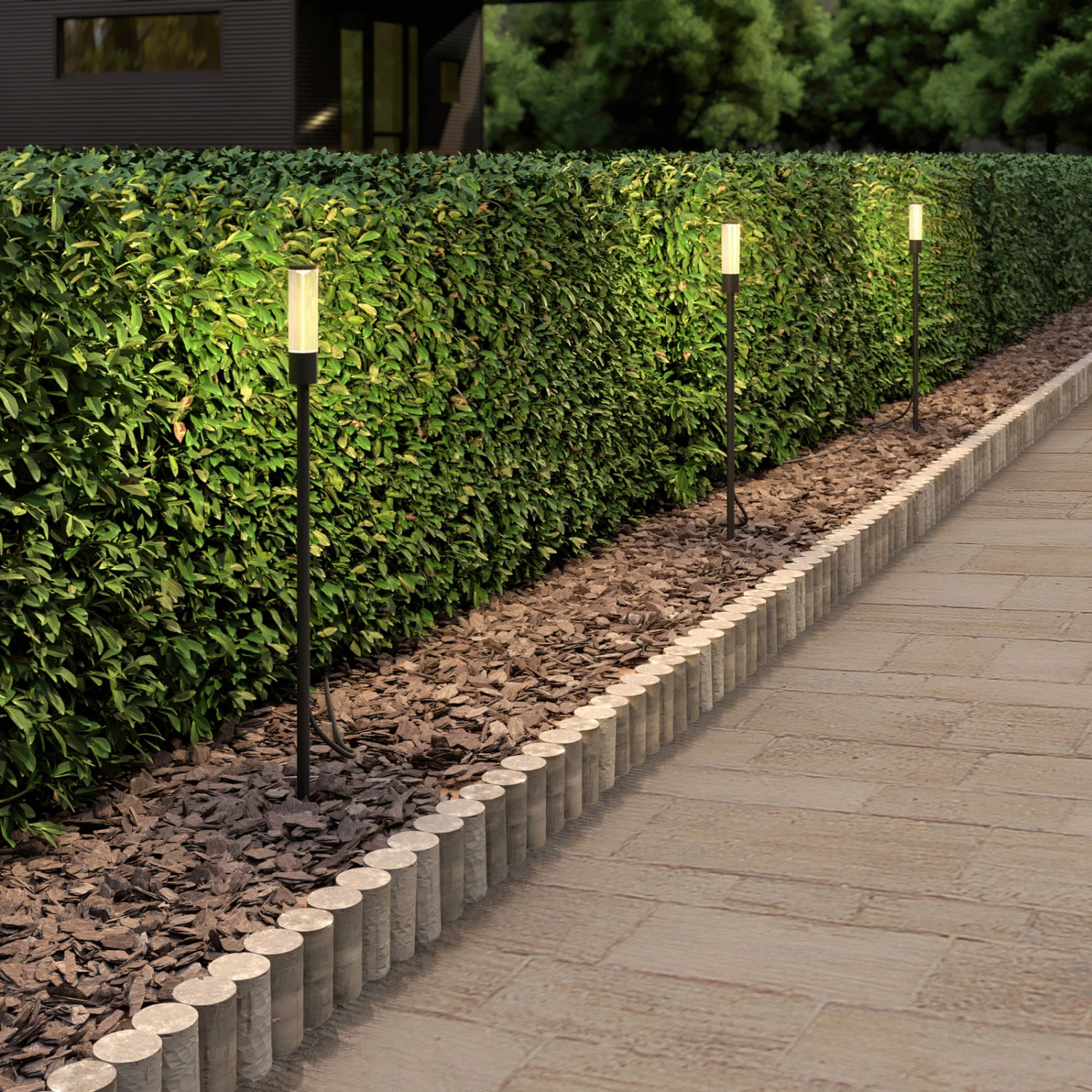 Lindby Laurelin LED-Erdspießleuchten-Set, 3 Stück 1 Lindby Laurelin LED-Erdspießleuchten-Set, 3 Stück