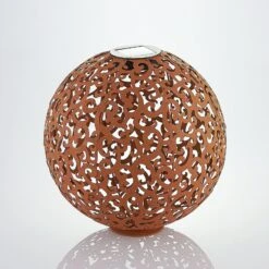 Lindby Eduta Ornament-LED-Solarleuchte, Rostfarben -Lampen Welt 9945353 3