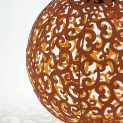 Lindby Eduta Ornament-LED-Solarleuchte, Rostfarben -Lampen Welt 9945353 7