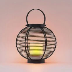 Lindby Mairuna LED-Solar-Laterne, Schwarz, 22,7 Cm 13 Lindby Mairuna LED-Solar-Laterne, Schwarz, 22,7 Cm -Lampen Welt 9945543 4