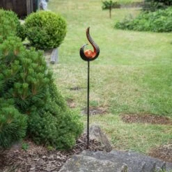 Lindby Yonca LED-Solar-Dekoleuchte 119,2 Cm Kupfer