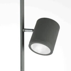 Lindby Emelja LED-Stehleuchte, Zweiflammig Grau -Lampen Welt 9951100 4