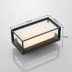 Lucande Ronida LED-Außenwandlampe, Eckig -Lampen Welt 9969159 3