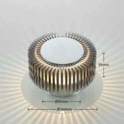 Lucande Keany LED-Außenwandlampe, Strahlenkranz 12 Lucande Keany LED-Außenwandlampe, Strahlenkranz -Lampen Welt 9969163 3