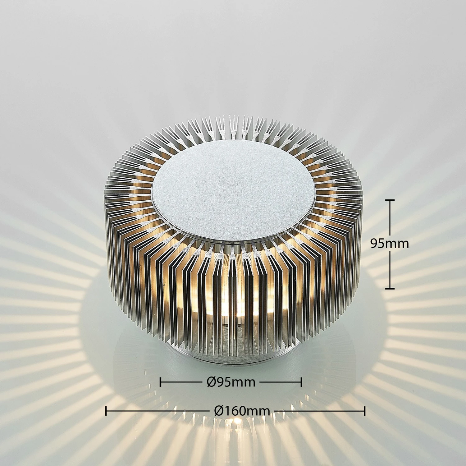 Lucande Keany LED-Außenwandlampe, Strahlenkranz 4 Lucande Keany LED-Außenwandlampe, Strahlenkranz – Bild 4
