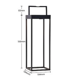 Lucande Lynzy LED-Solarleuchte, Schwarz, 58,3 Cm -Lampen Welt 9969187 6